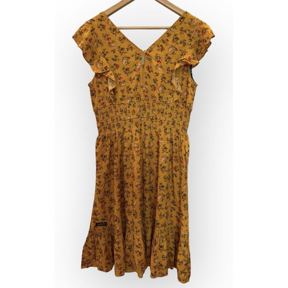 MATILDA JANE Fantasy Fancy Brilliant Daydream Women's S Floral Dress Yellow NWT - Picture 4 of 11